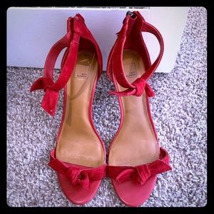Red Leather Pumps